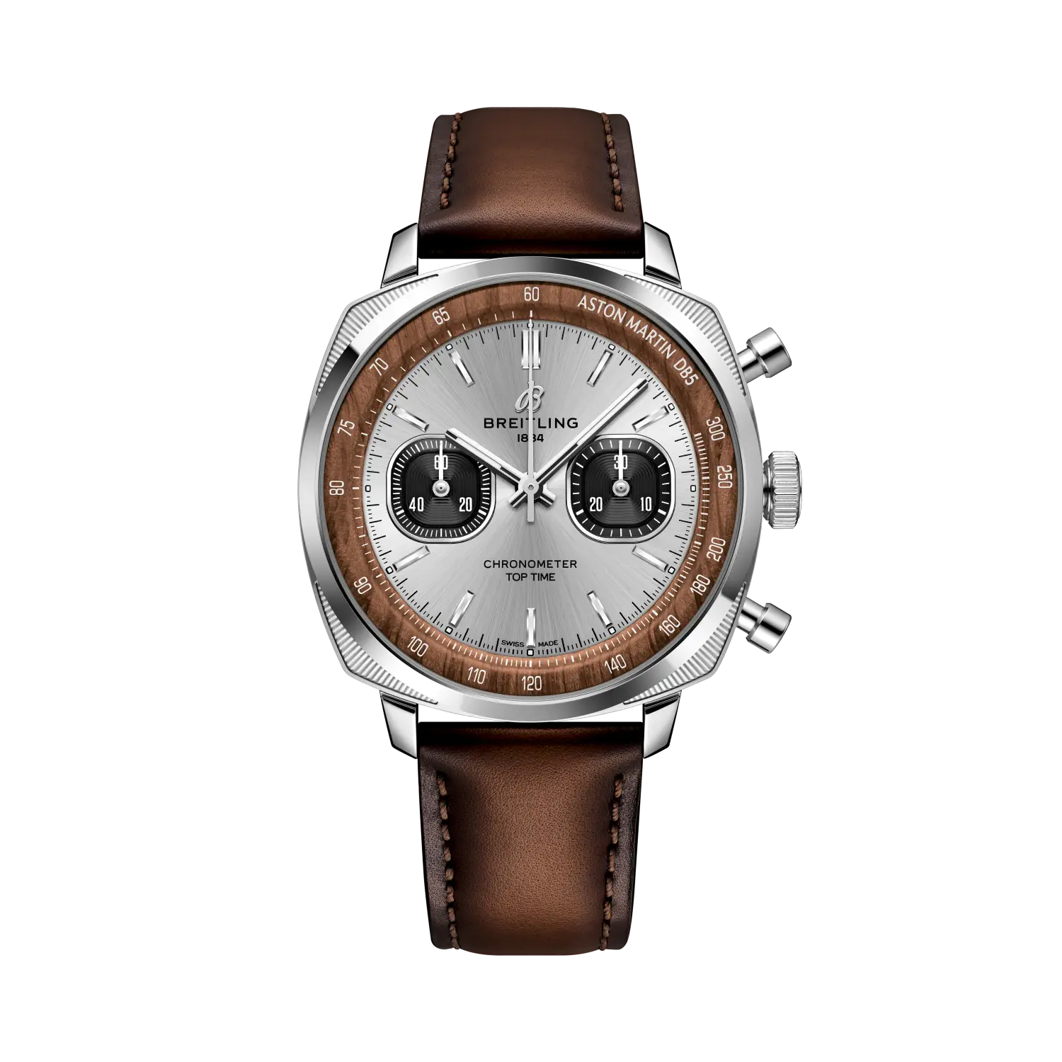 스테인리스 스틸 Breitling Top Time Aston Martin DB5 에디션 정면 모습