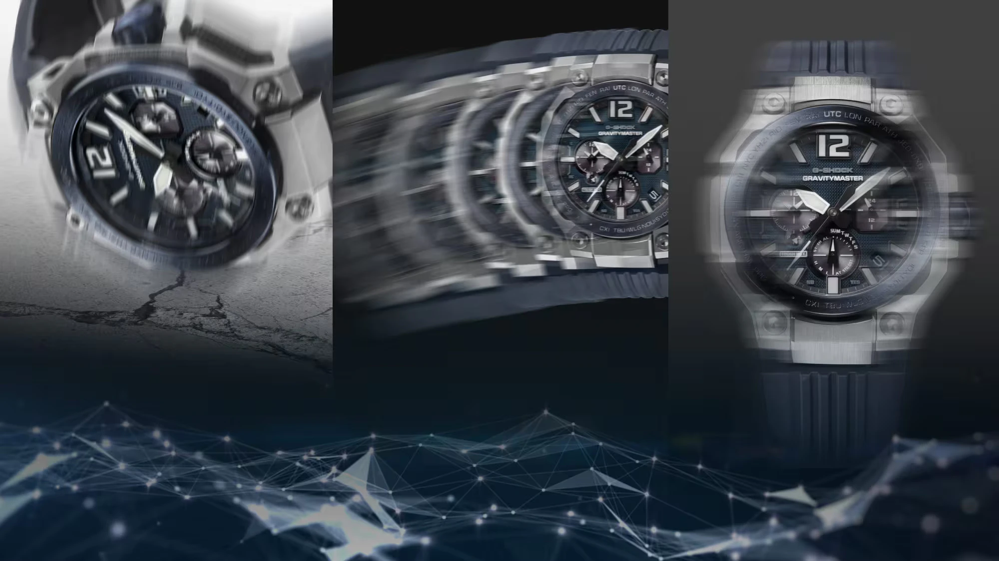Casio GWR-B3000 dual-hollow Triple G Resist structure