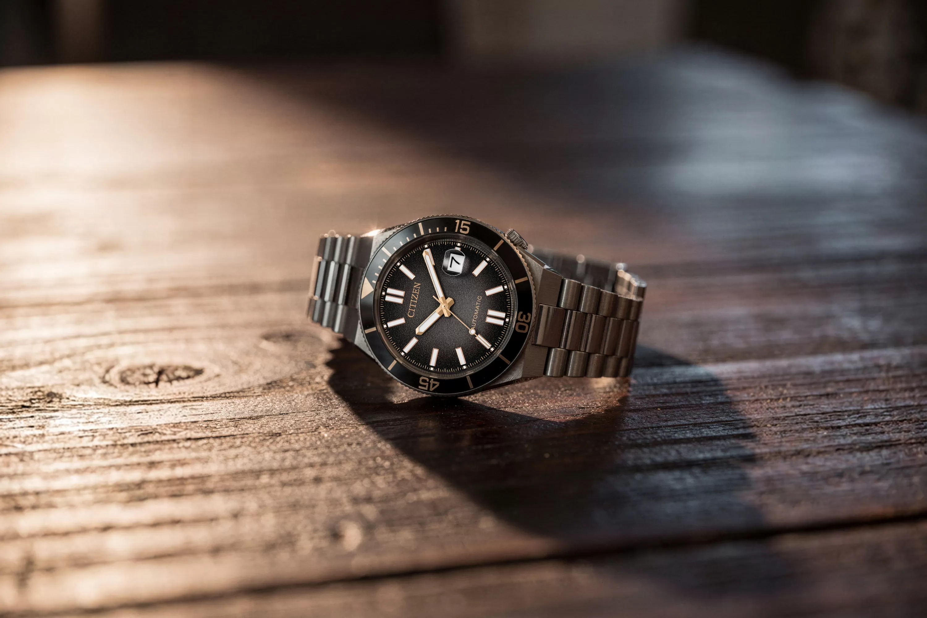 Citizen Tsuyosa Shore Time Slip Limited Edition Goes Black and Gold