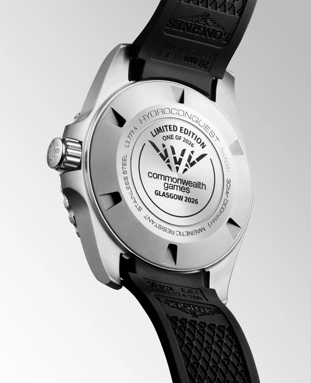 Longines HydroConquest Commonwealth Games 2026 한정판 각인 케이스백