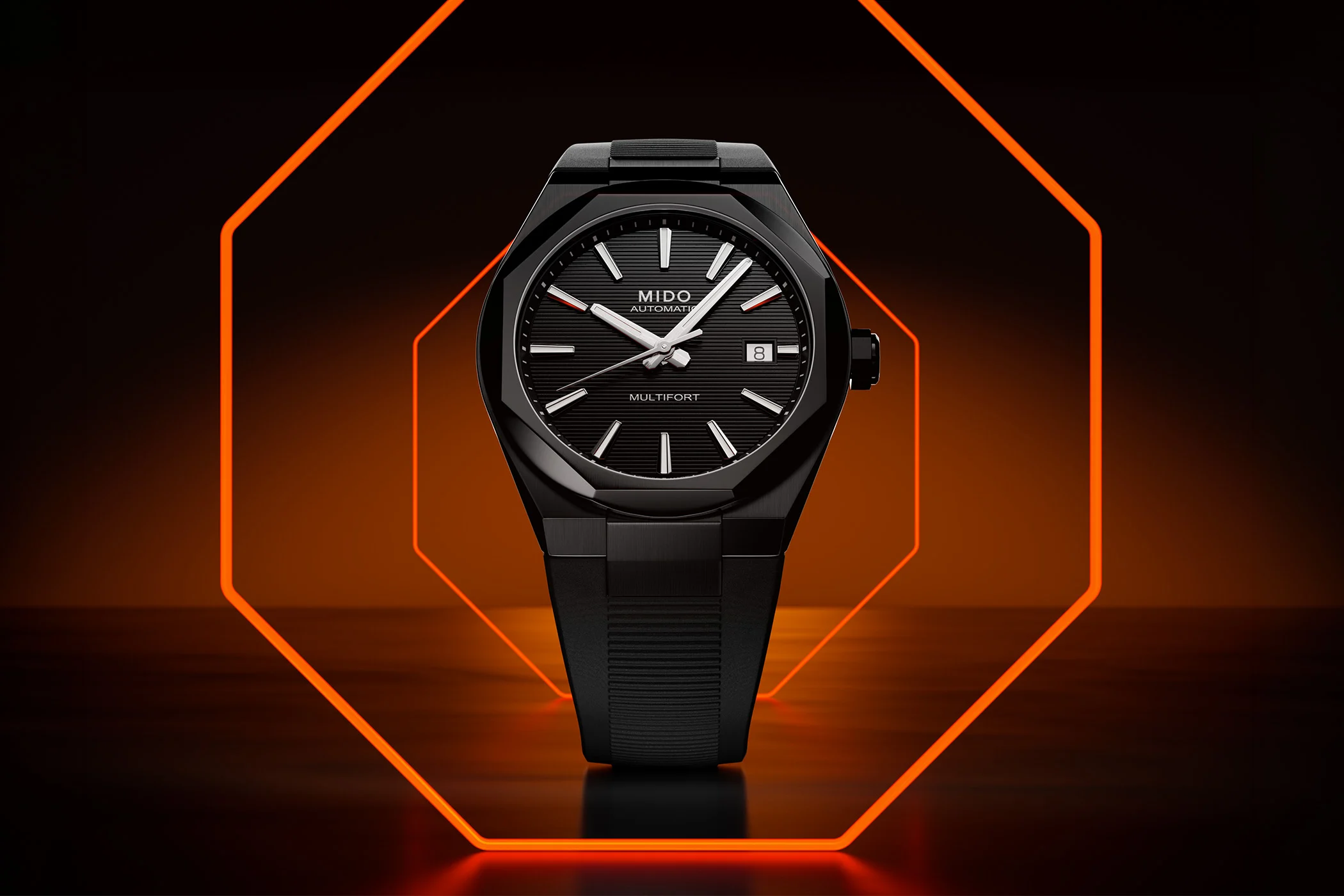 Mido Multifort 8 One Crown Goes Fully Black in PVD