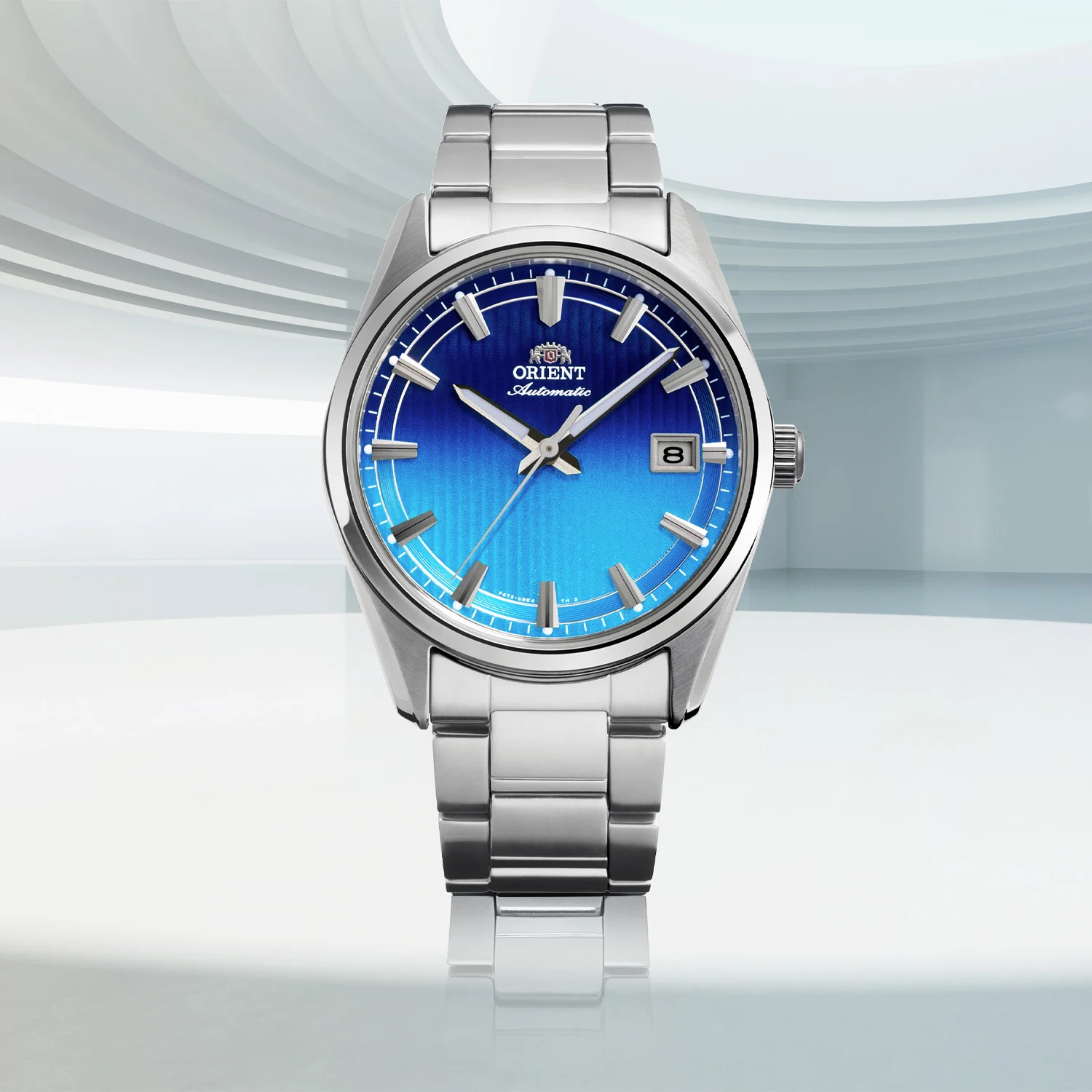 Orient Stretto Date RA-AC0R09L blue gradient limited edition automatic watch