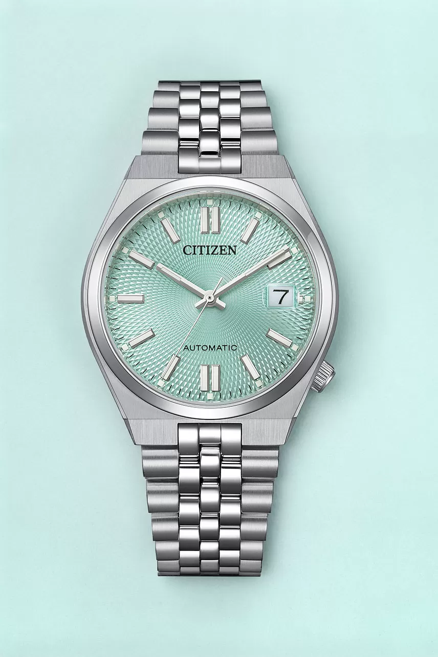 Gros plan sur le cadran de la Citizen Tsuyosa 60 NK0030-51X