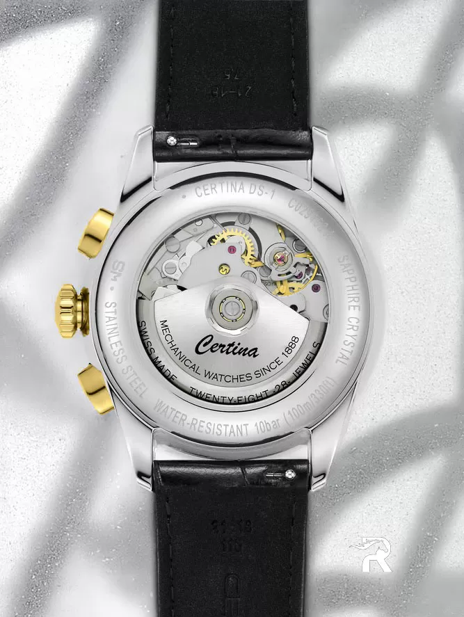 Certina DS-1 Chronograph Automatic C029.462.16.011.00과 C029.462.26.051.00 케이스백