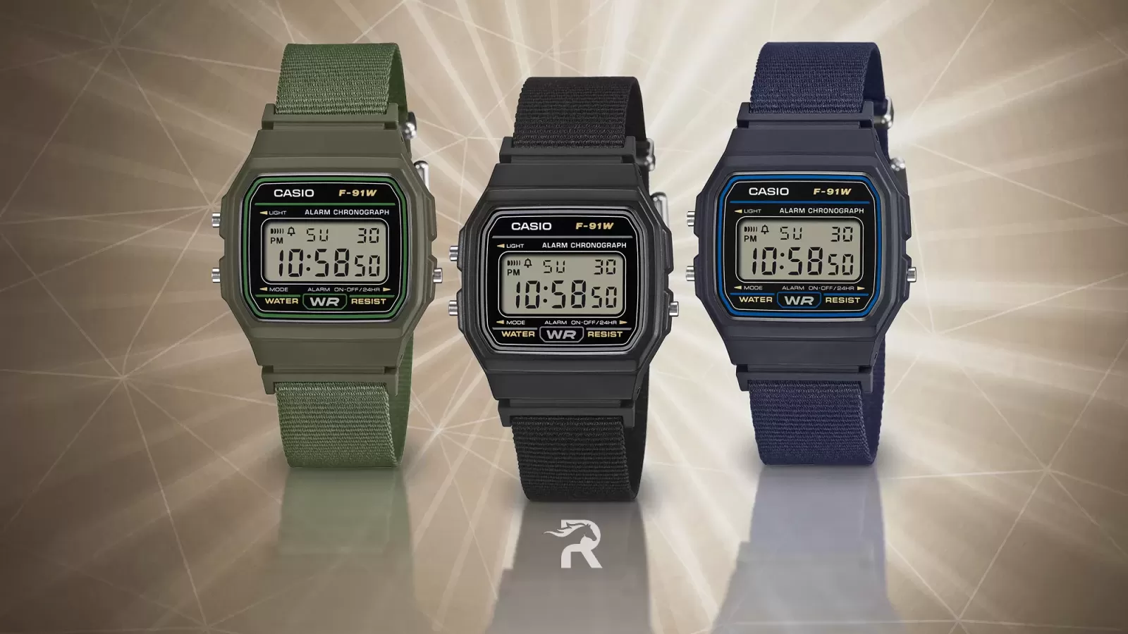 Casio F 91WF Watch Trio