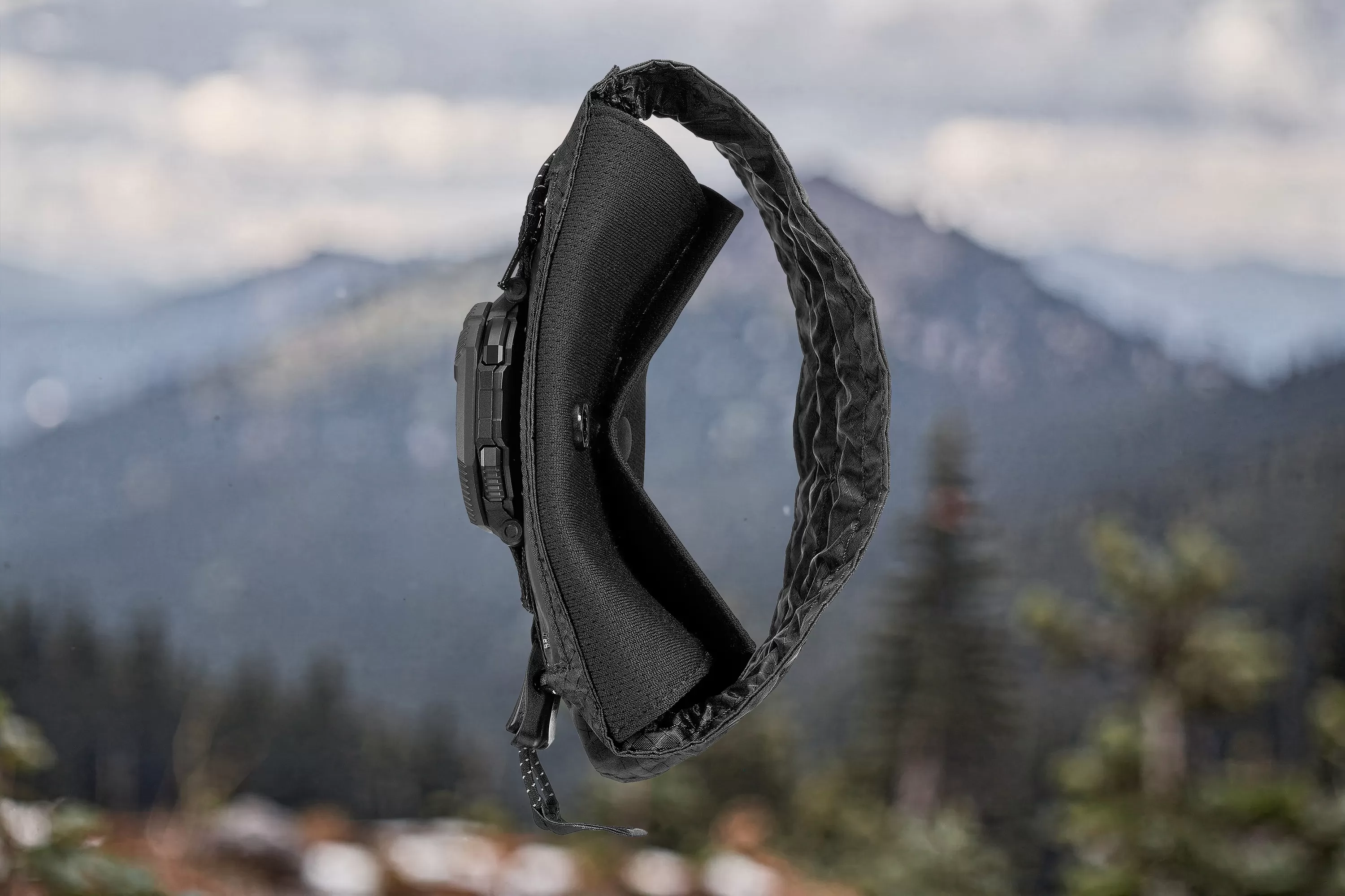Casio Pro Trek PRJ-B001EX-1 side view with reversible fabric strap