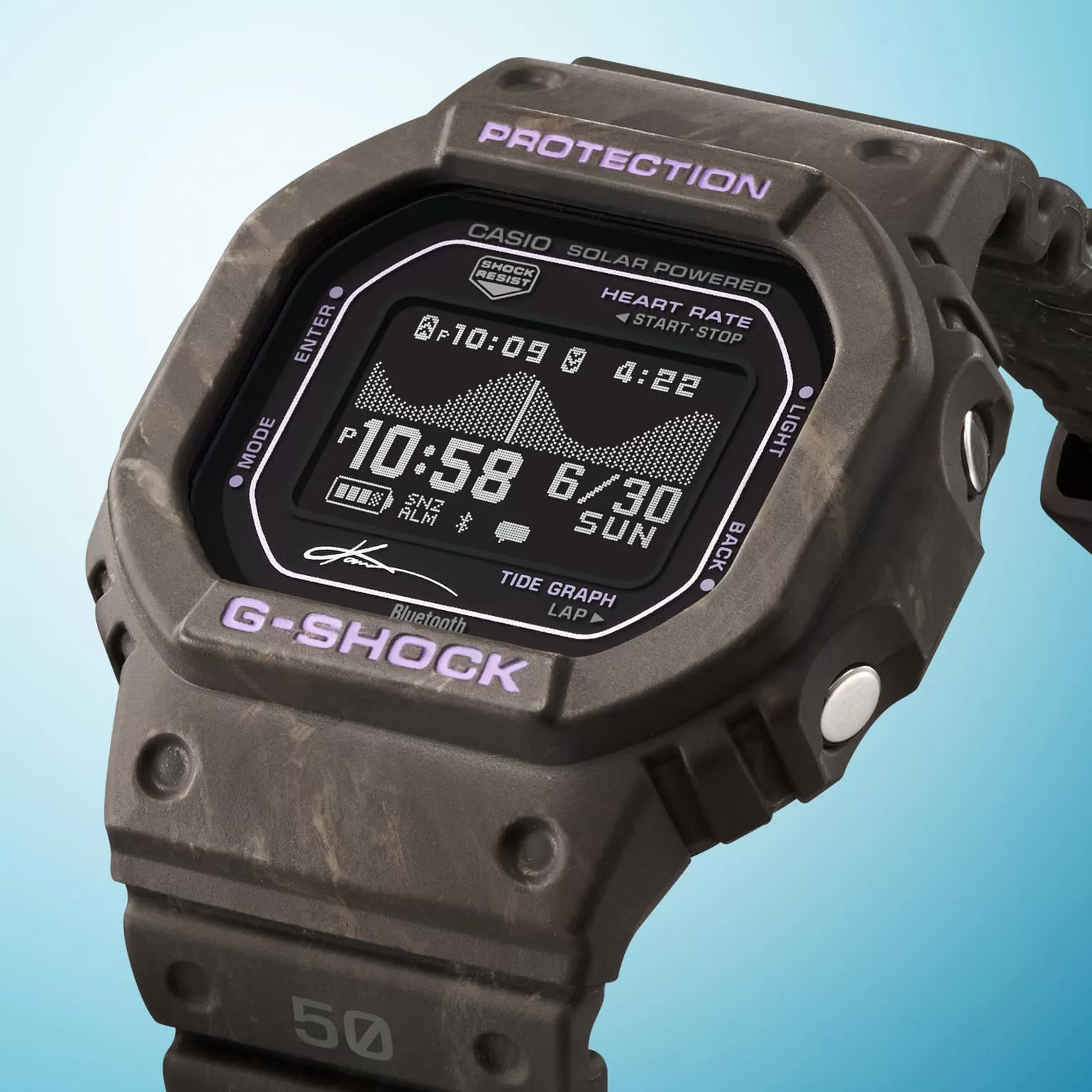 Brown marbled G-Shock inspired by the cliffs of Ericeira