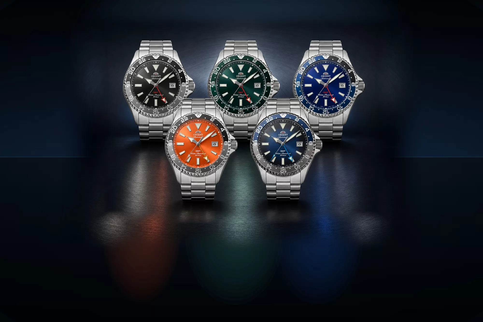 Die Orient Mako bekommt erstmals GMT – in fünf coolen Farben