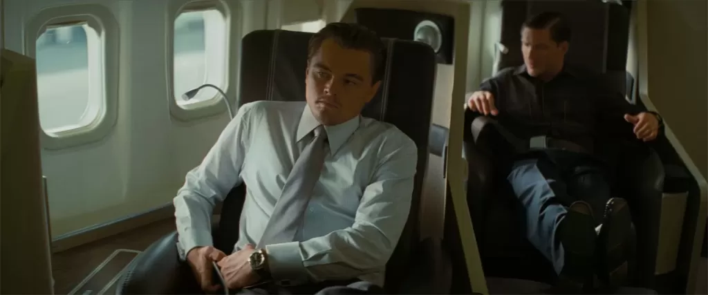 レオナルド・ディカプリオが映画『インセプション』で着用したTag Heuer Carrera Calibre 5 WV211B、場面3