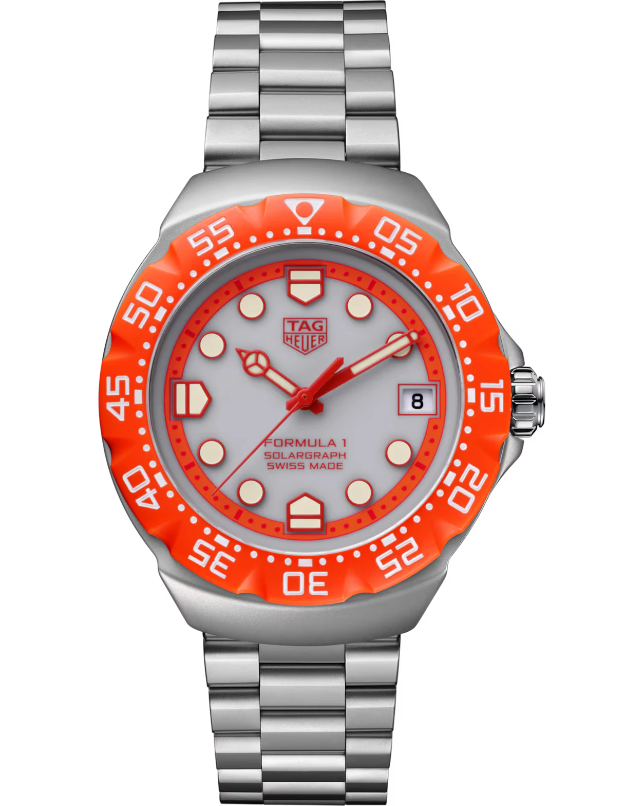 TAG Heuer Formula 1 Solargraph WBY111L.BA0042 on a steel bracelet