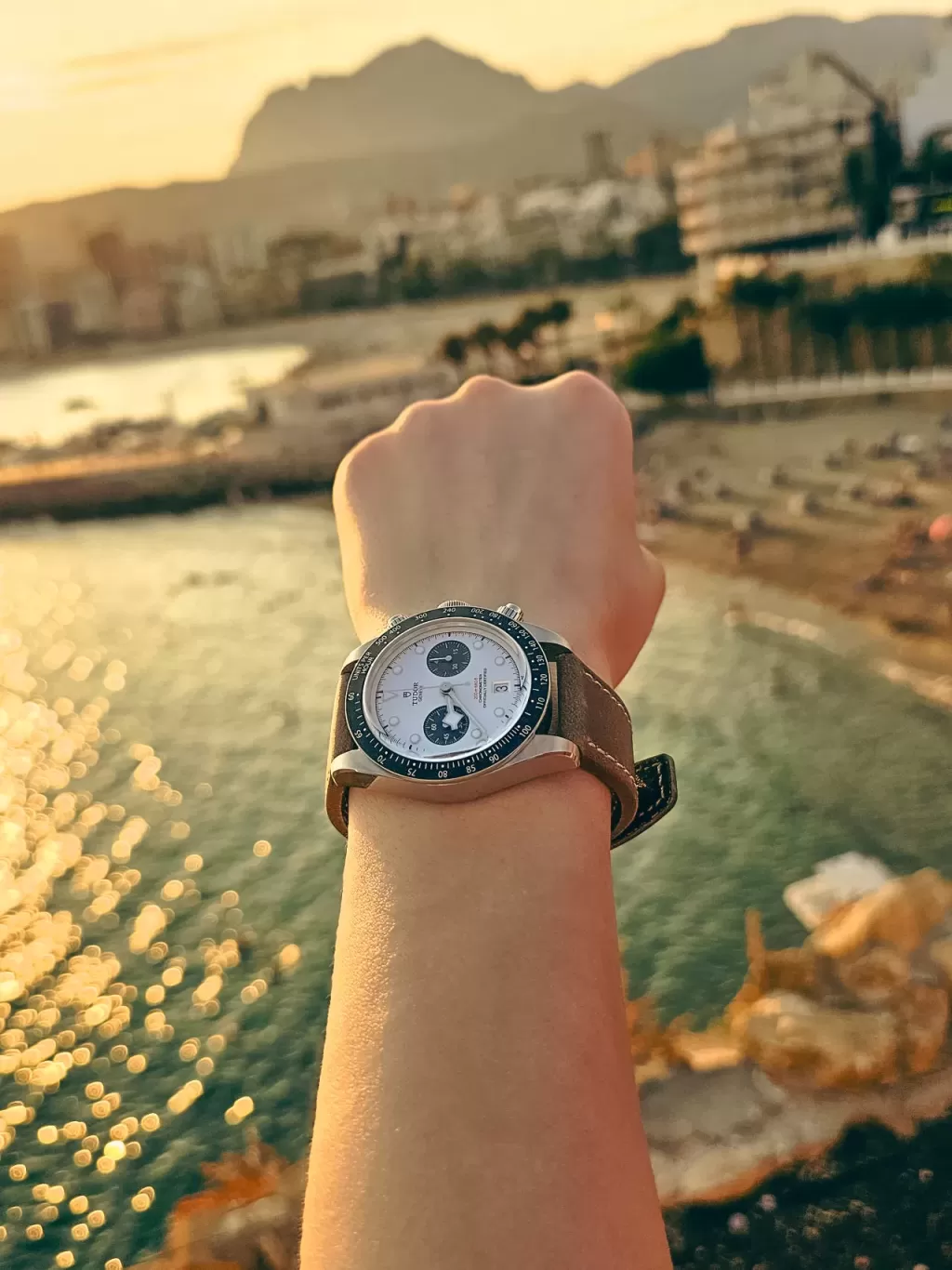 Tudor Black Bay Chrono Panda M79360N Review On Leather