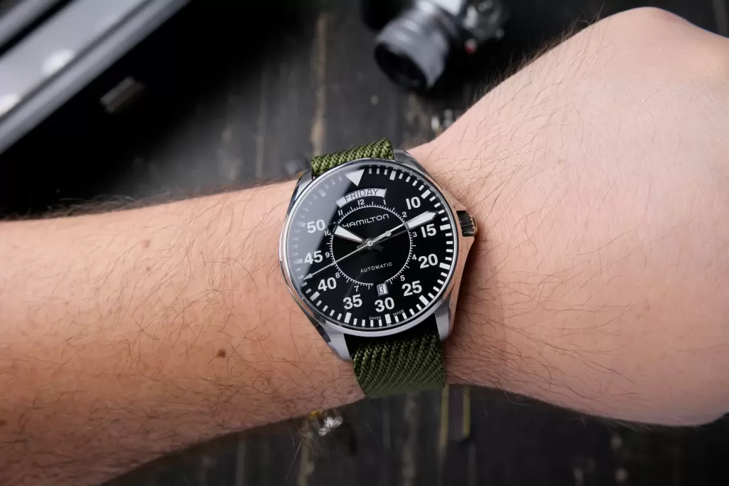 Hamilton Cooper on a green NATO on my wrist
