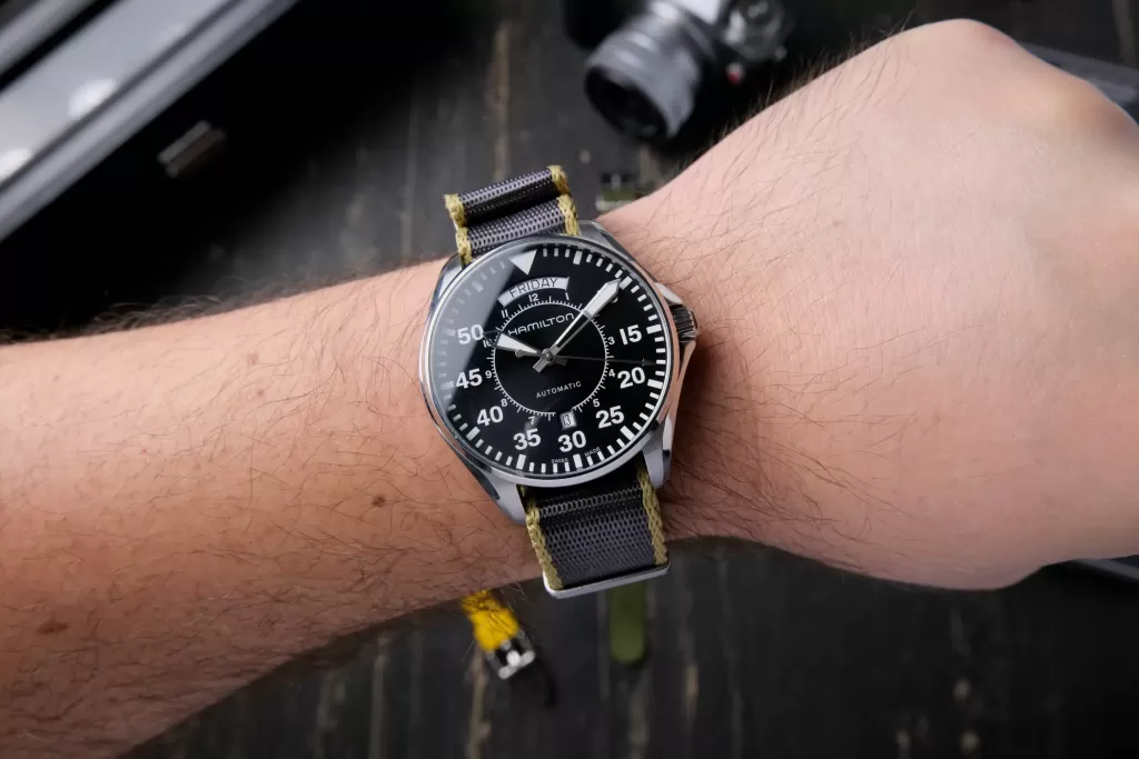 Hamilton Cooper on a grey and khaki NATO on my wrist
